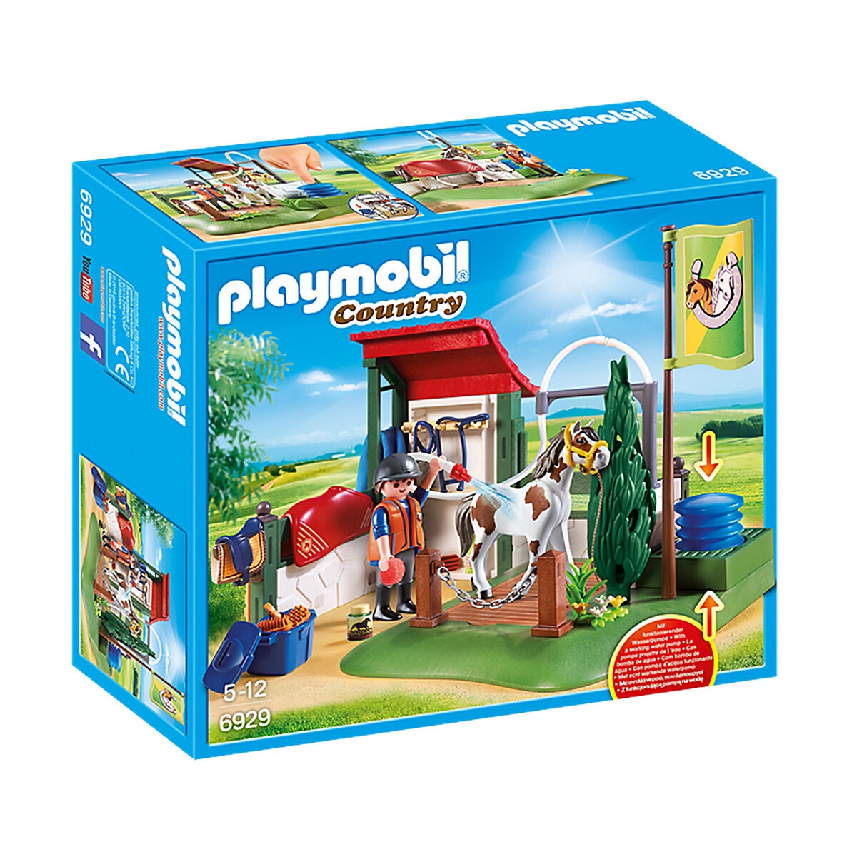 Playmobil Kit De Nettoyage Pour Les Chevaux Country Multicolore
