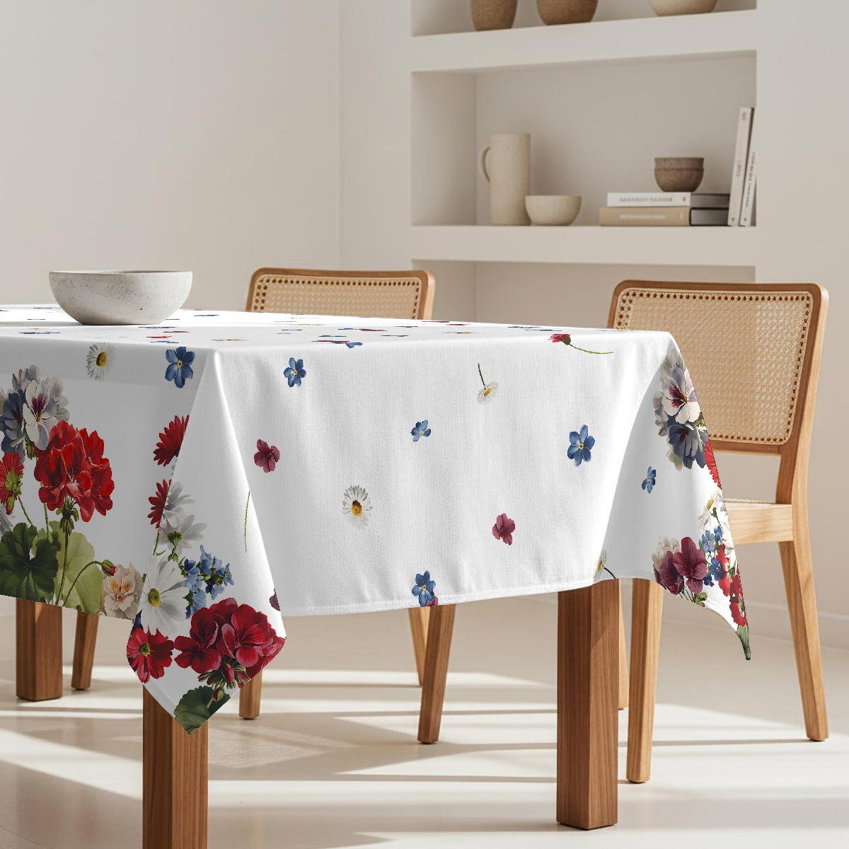 Nappe anti-taches Gerani - 100% coton -, NAF NAF HOME