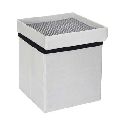 Coffre pouf pliable compatible briques de construction CMP