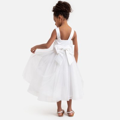 Satin/Tulle Bridesmaid Dress in Cotton Mix, 3-12 Years LA REDOUTE COLLECTIONS