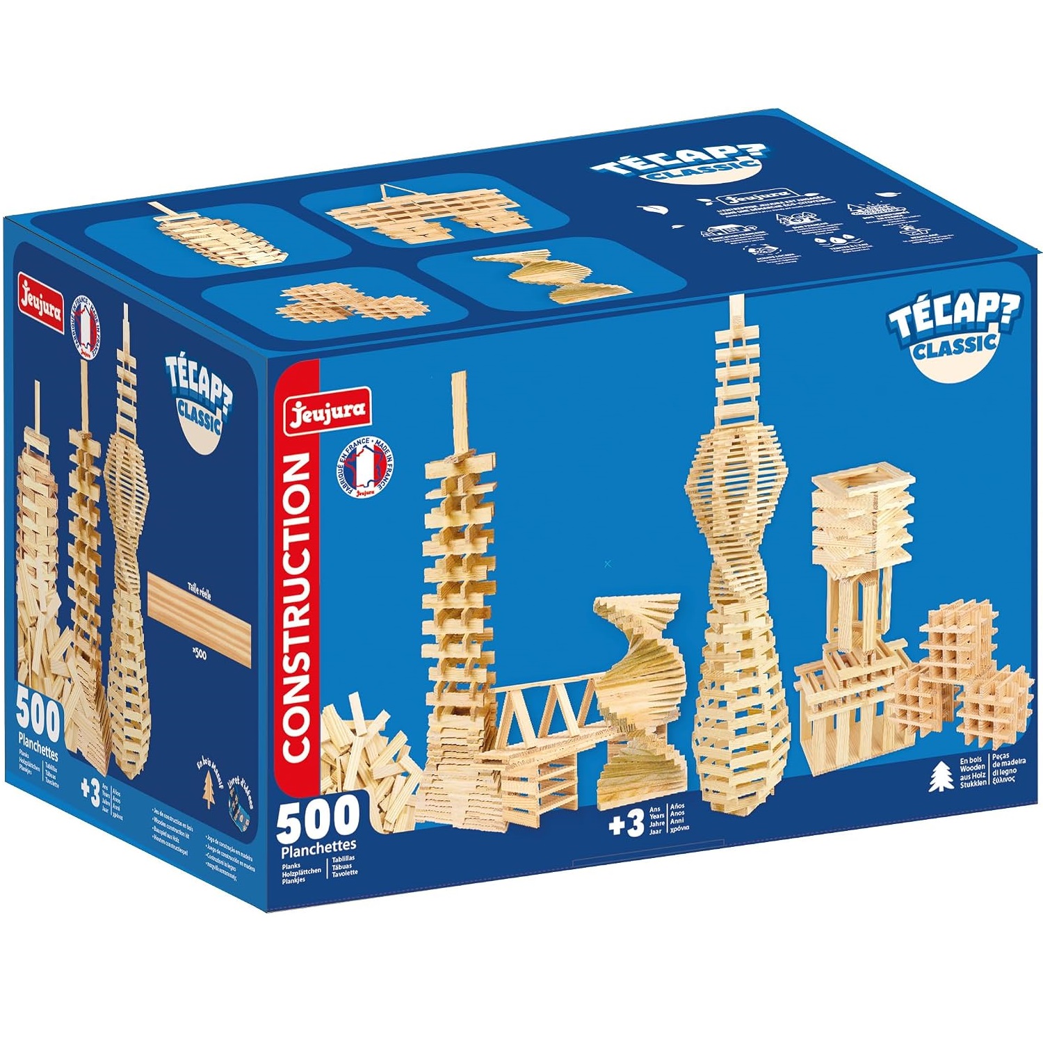 Planchettes Tecap Classic 500 pièces, JEUJURA