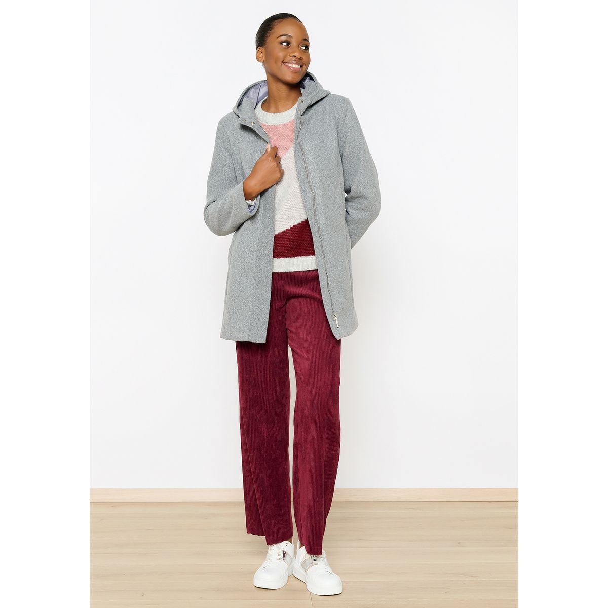 Duffle coat gris La Redoute