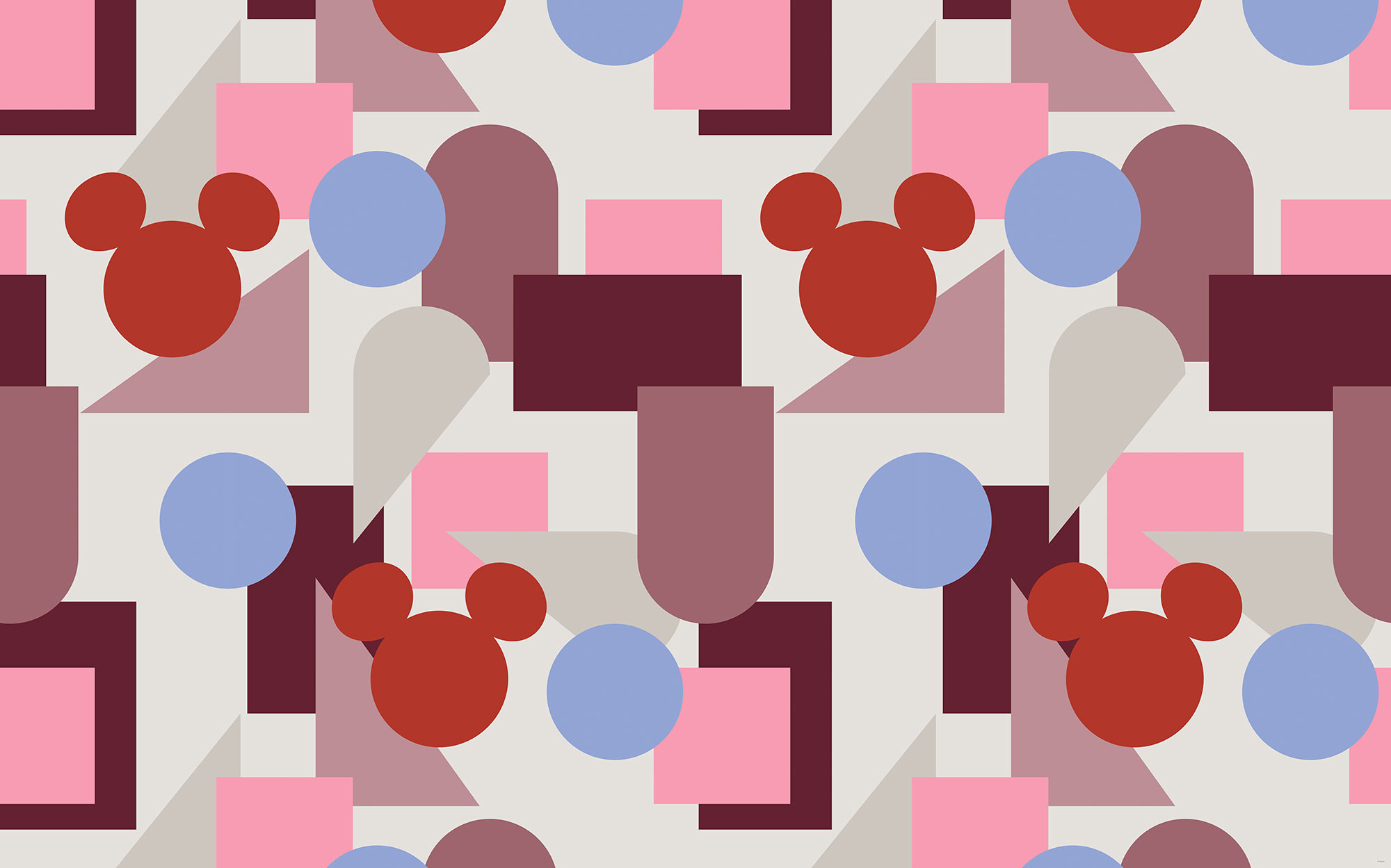 Papier peint Komar - Colourful Mickey - 400 x 250 cm, HEXOA