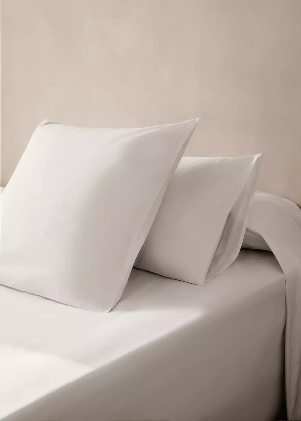 Deux taies d’oreiller percale de coton 60x60 cm, MANGO HOME