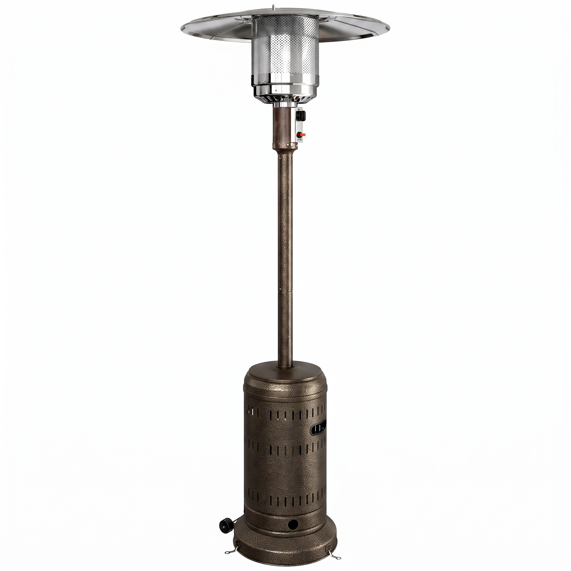 Chauffage d'extérieur Métal Marron foncé, OUTSUNNY