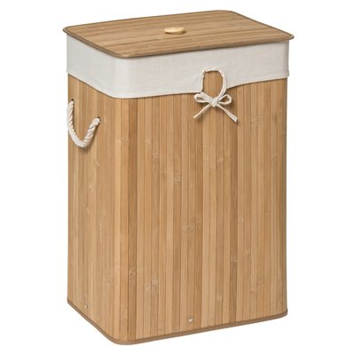 Bamboo Laundry Hamper With Liner SO'HOME