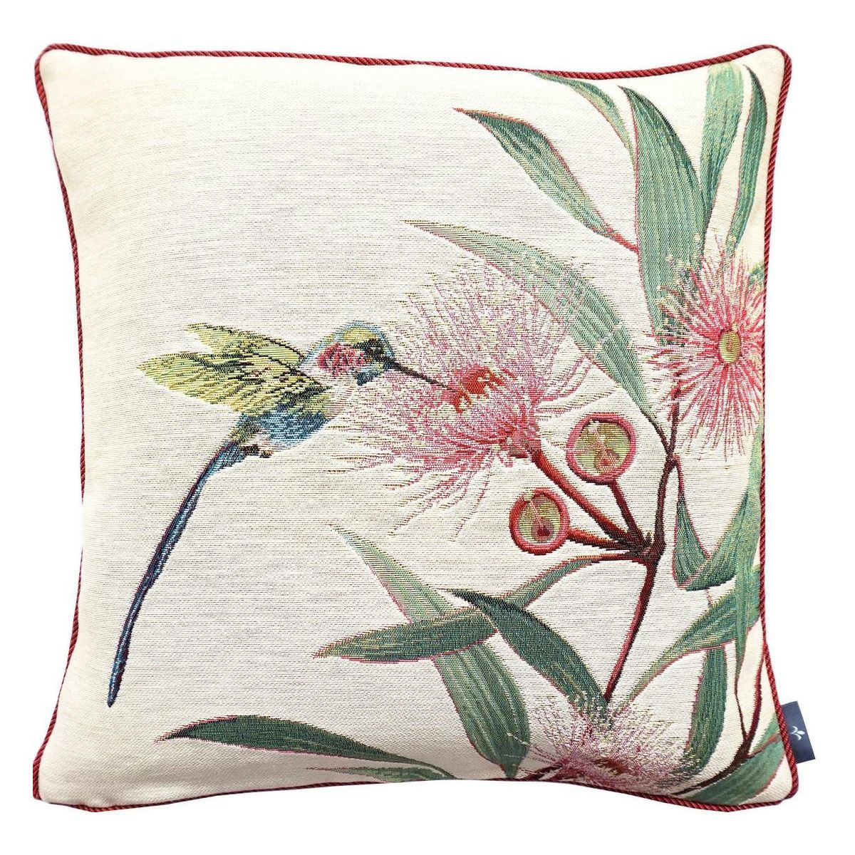 coussin eucalyptus et colibri vert made in france, france