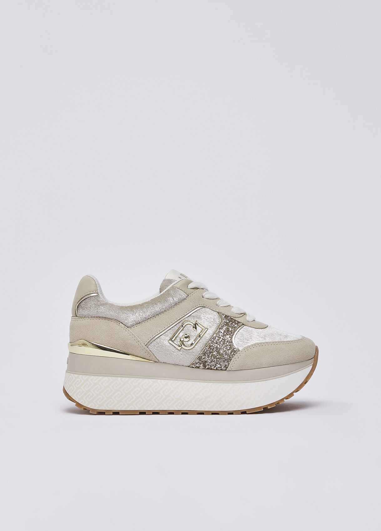 Sneakers super platform effet velours, LIU JO