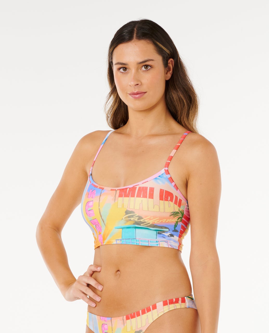 Haut de maillot de bain tank multi-fit Hotel Malibu, RIP CURL