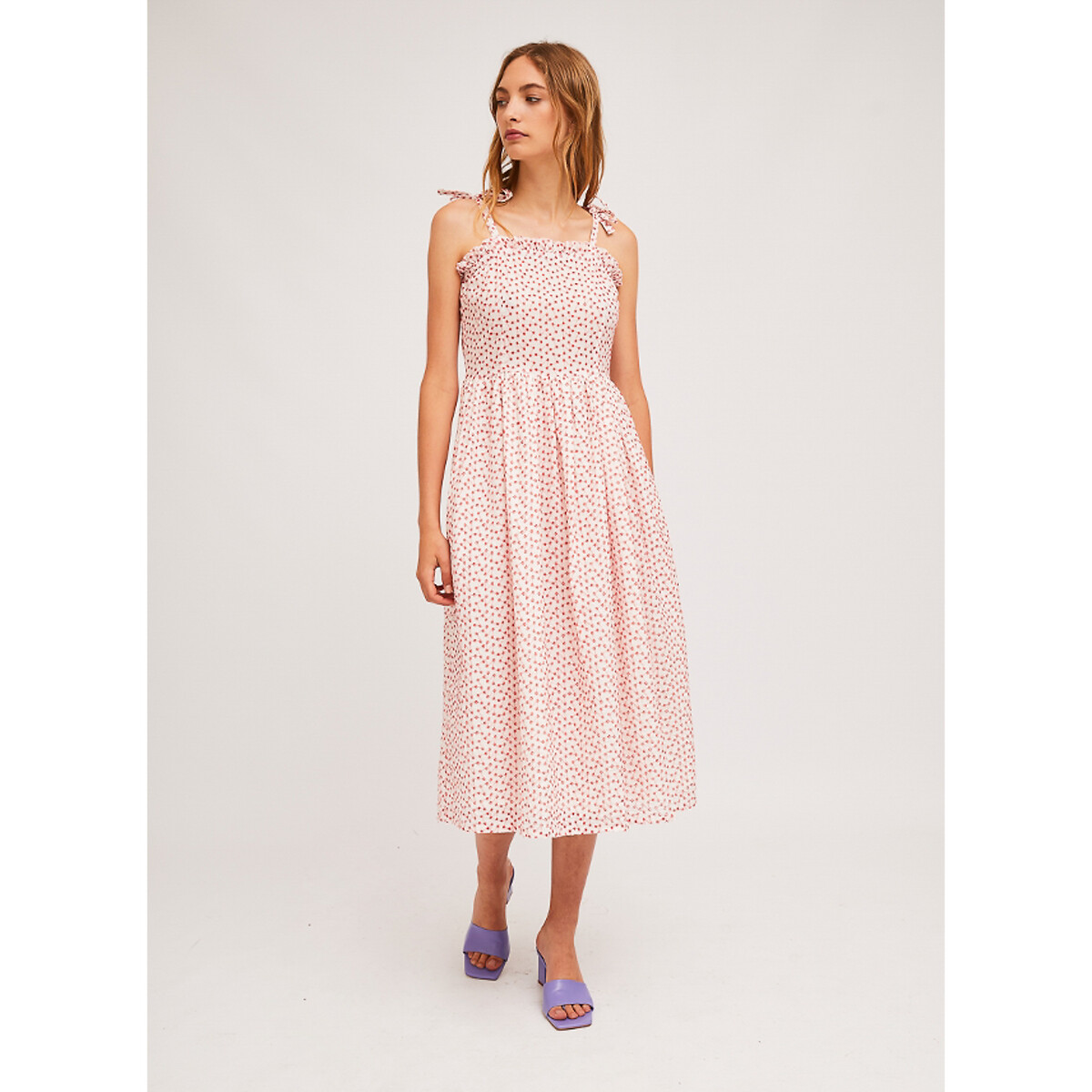 white cotton cami dress
