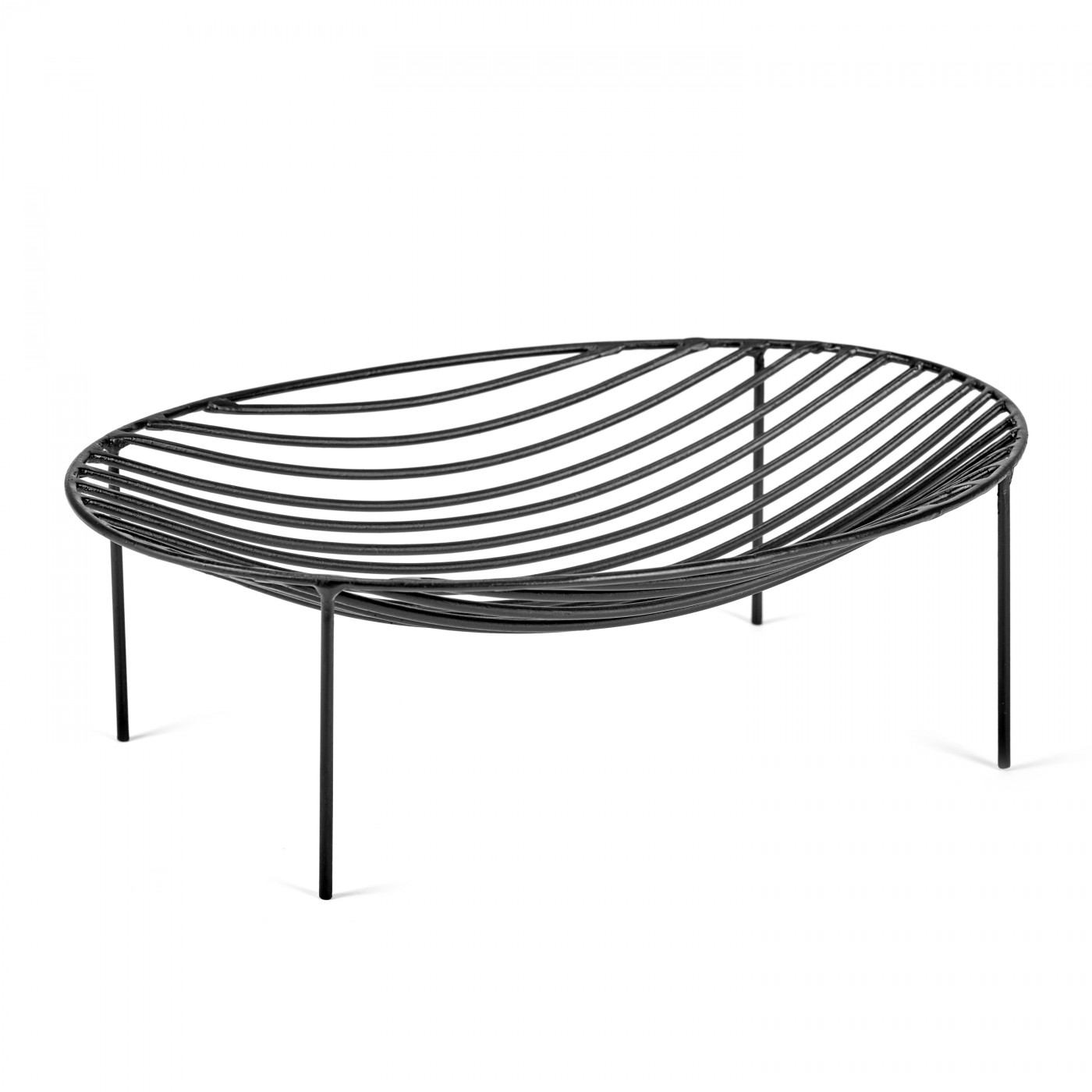 Corbeille NANA Noir 35 x 25 H 11 cm, SERAX
