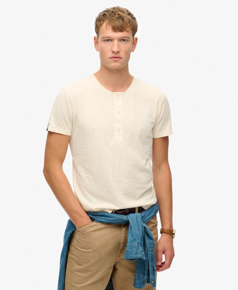 T-shirt Henley The Merchant Store, SUPERDRY