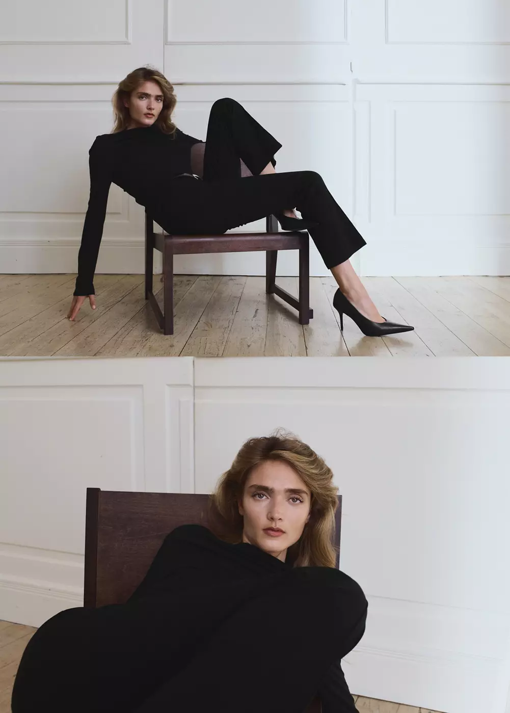 Pantalon cropped taille haute, MANGO