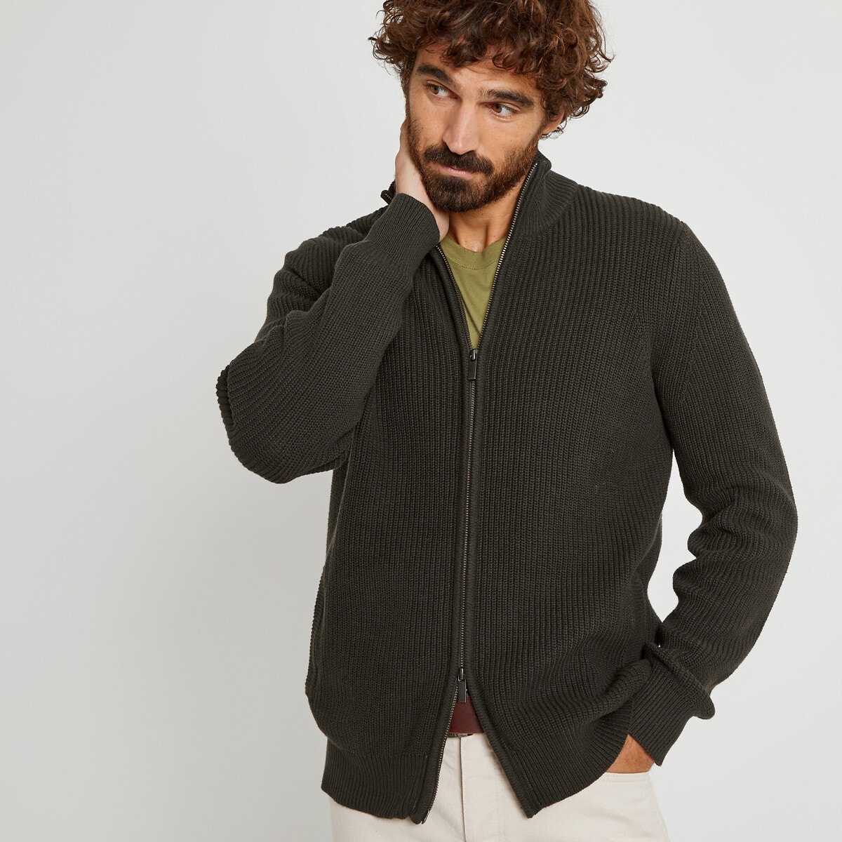 Cardigan vert homme La Redoute