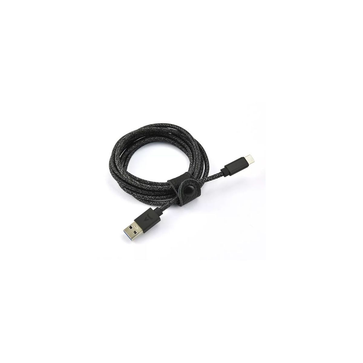 Câble USB C vers USB 2M tressé Noir compatible iPhone 17 16 15 Pro Max et Samsung Galaxy S25 S24 Ultra, ADEQWAT