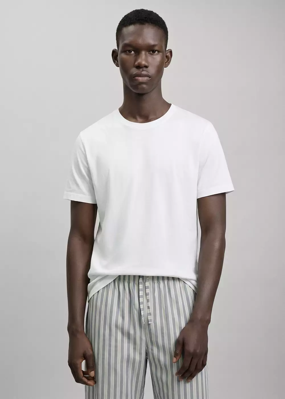 Pyjama complet à rayures, MANGO TEEN