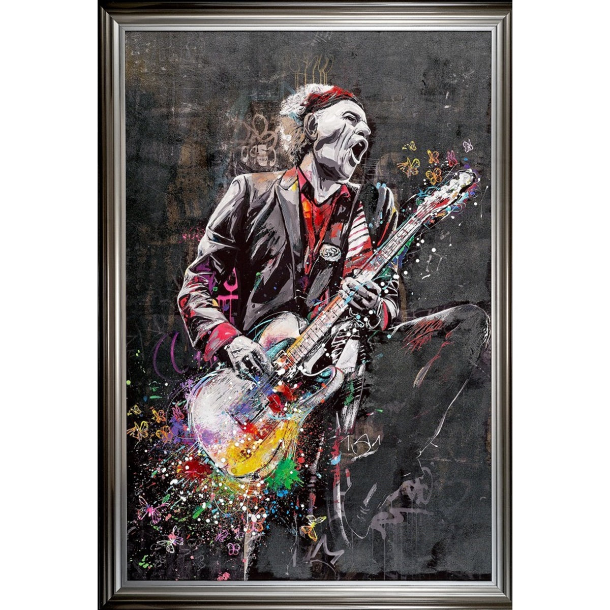 Tableau cadre en bois ROCK ATTITUDE, NOVATREND