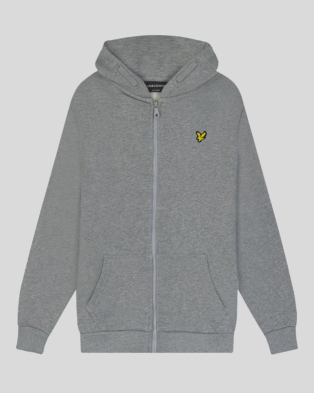 Sweat à capuche zippé en coton loopback, LYLE & SCOTT
