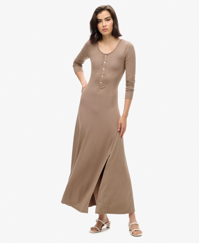Robe mi-longue semi-boutonnée, SUPERDRY