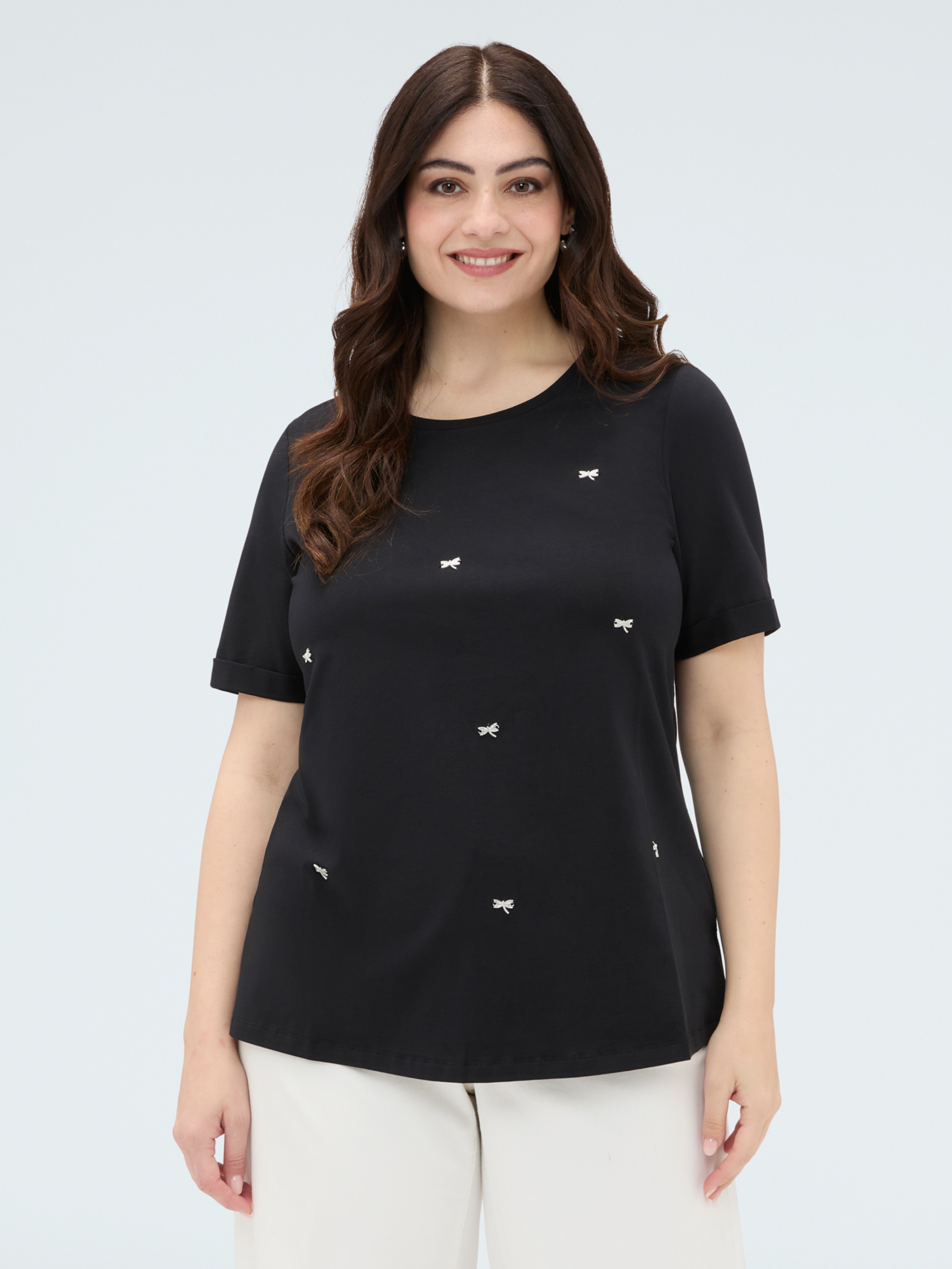 T-shirt avec charm libellule, FIORELLA RUBINO
