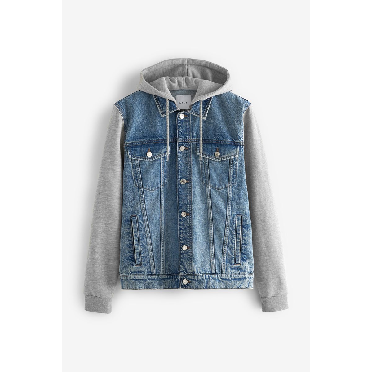 Veste jean a online capuche homme