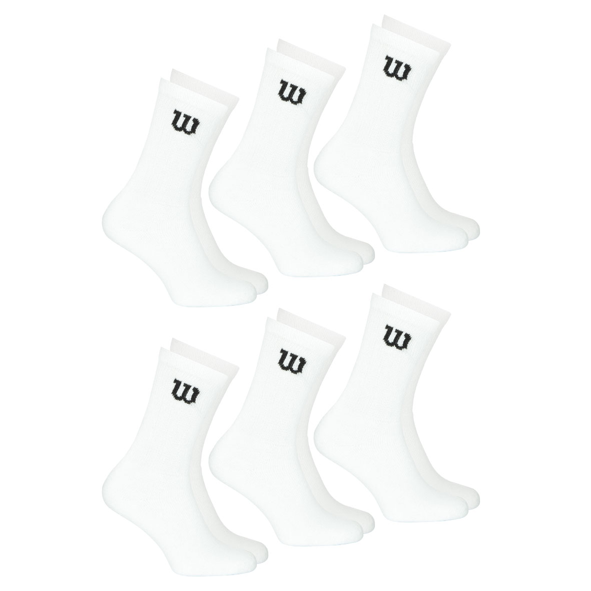 Chaussettes hautes, lot de 6, SPORT, WILSON