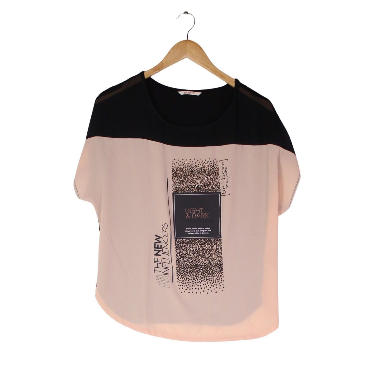 Tee shirt manches courtes tr s bon tat rose Camaieu La Redoute