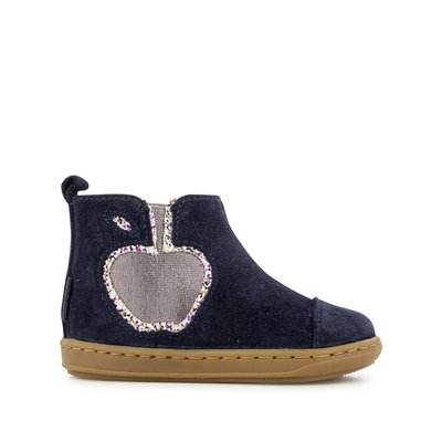 Kids Leather Ankle Boots SHOO POM