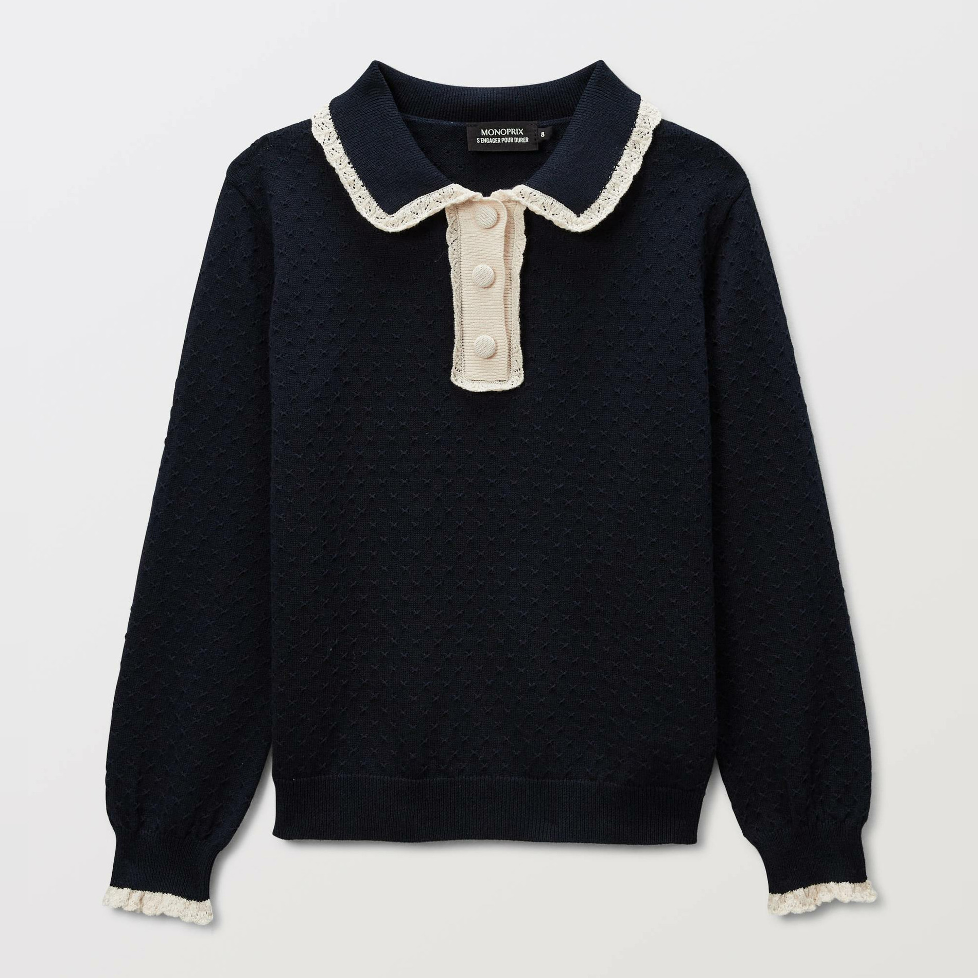 Pull sans manches uni en 100% laine, MONOPRIX