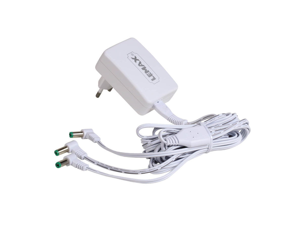 Adaptateur électrique, 4,5v, blanc, 3-sorties, fiche fixe, gs, JARDIDECO