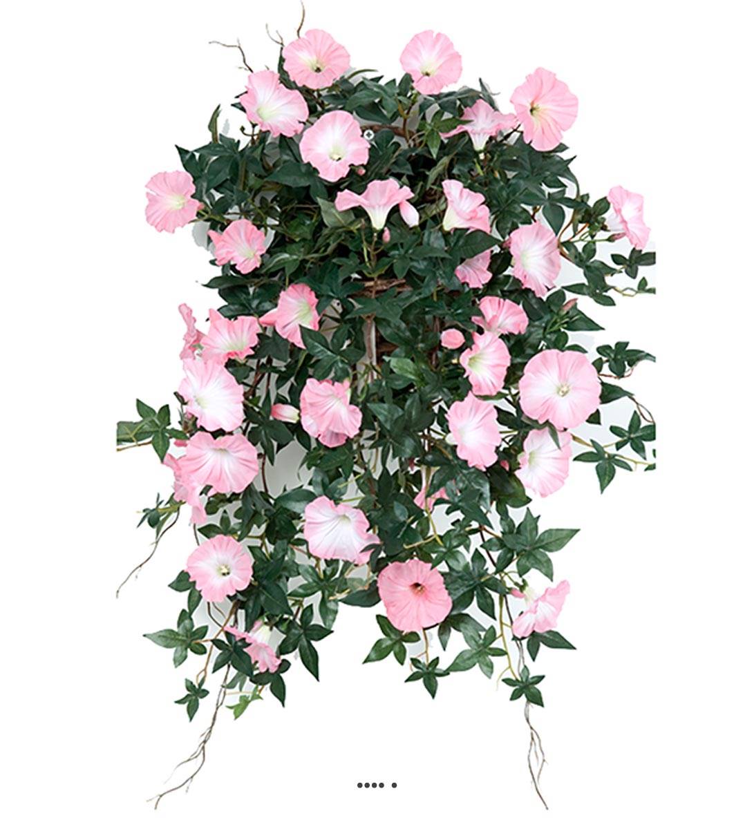 Ipomée liseron factice retombante en pot H60c, ARTIFICIELLES