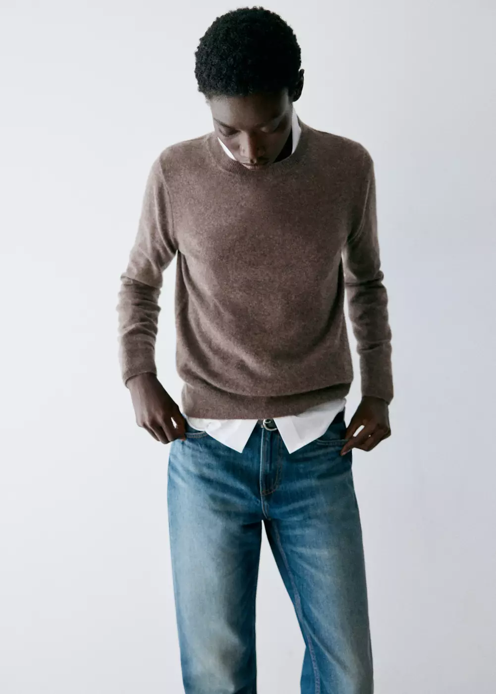 Pull-over 100 % cachemire col rond, MANGO