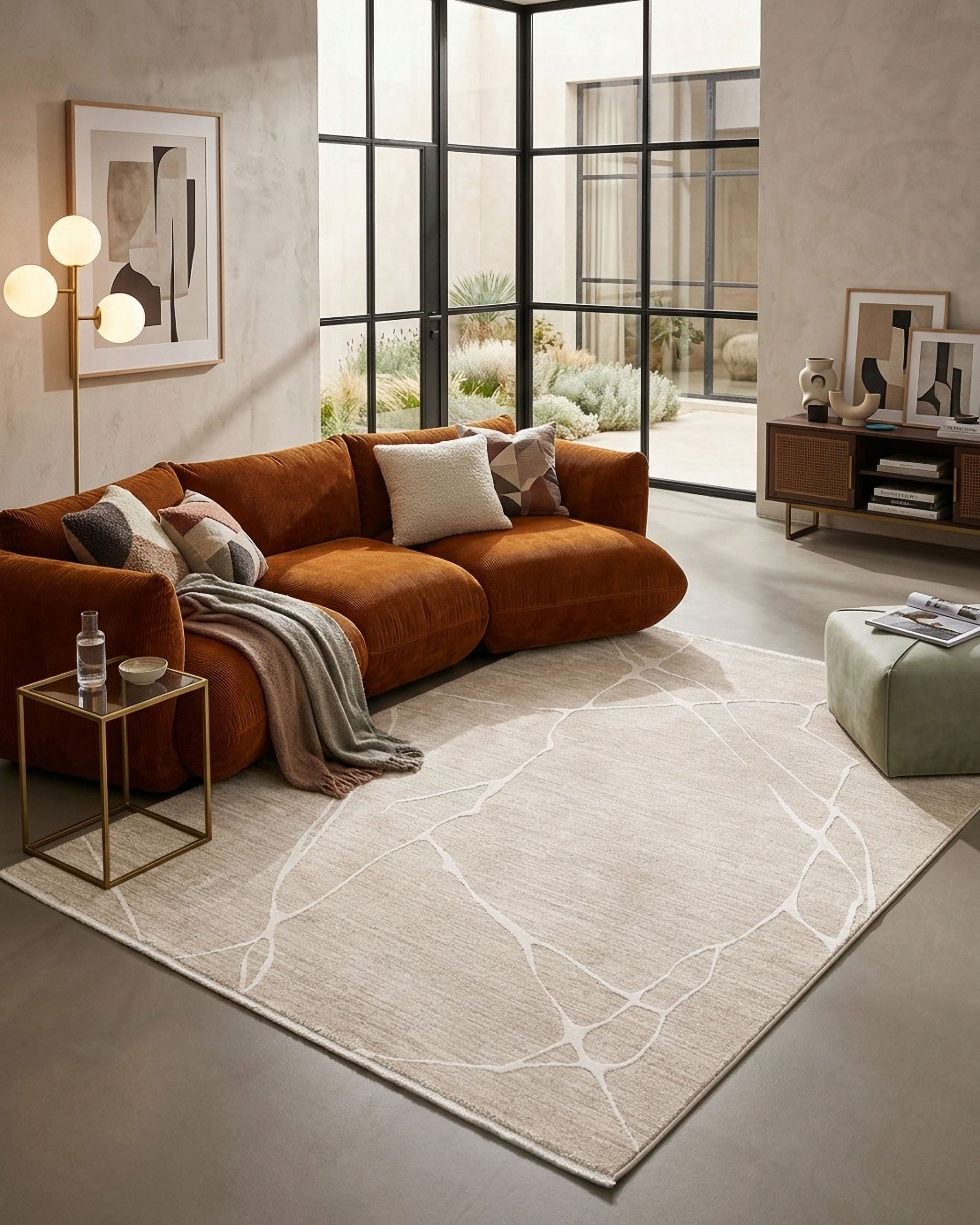 WECONhome Elite par Esprit, tissé machine, tapis poils courts, motif marbre avec effet relief, certifié OEKO-TEX® , Elite, ESPRIT