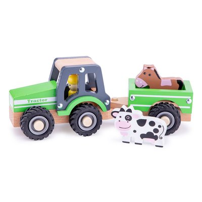 Tracteur avec remorque et animaux NEW CLASSIC TOYS