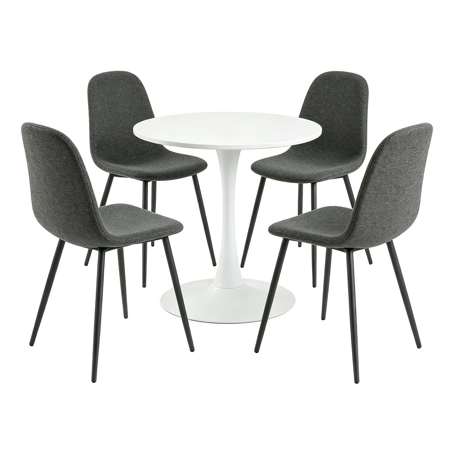 Ensemble de table à manger ronde avec 4 chaises, CLIFTWCHARLTON, MEUBLES COSY