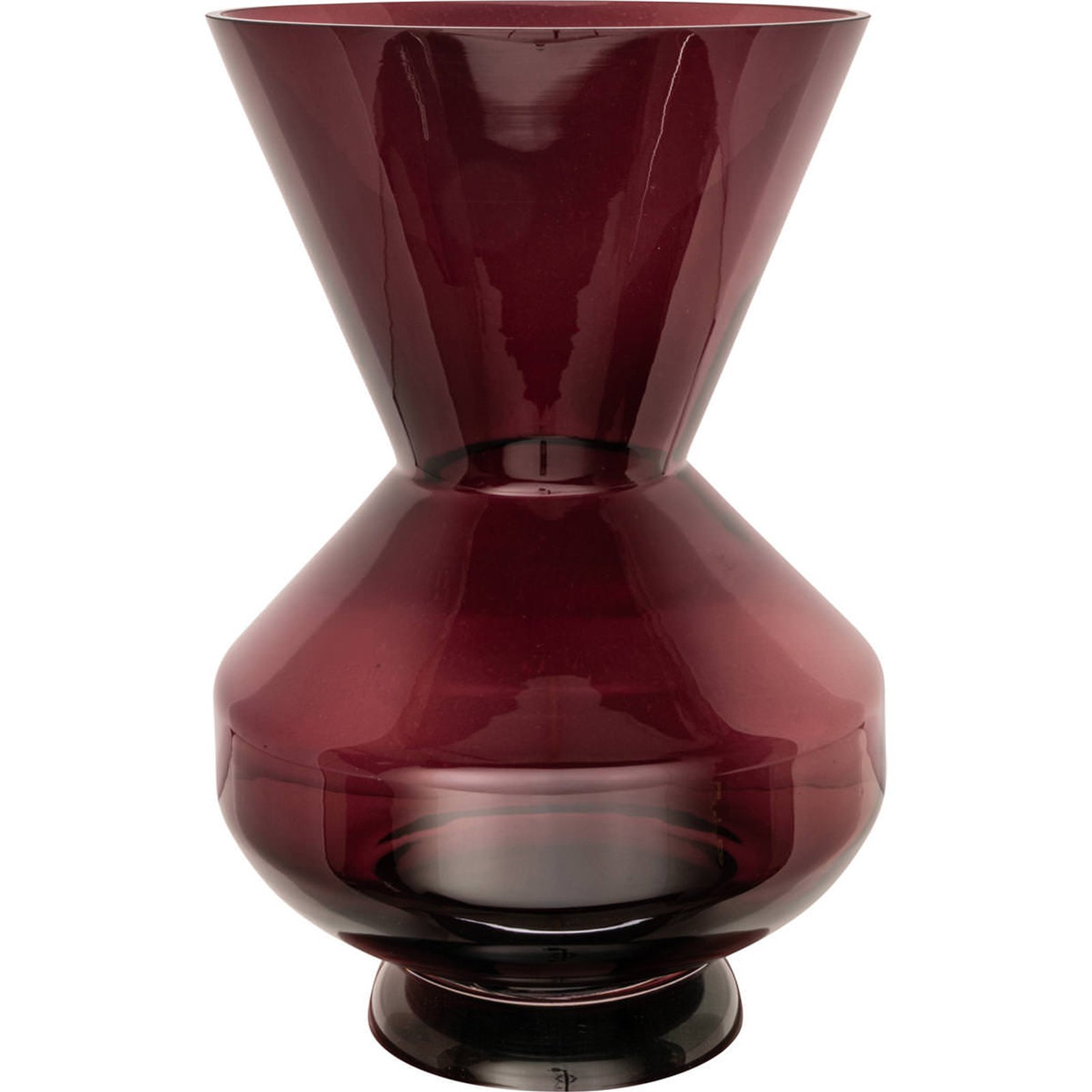 Vase en verre au galbe sculptural, RECOLLECTION
