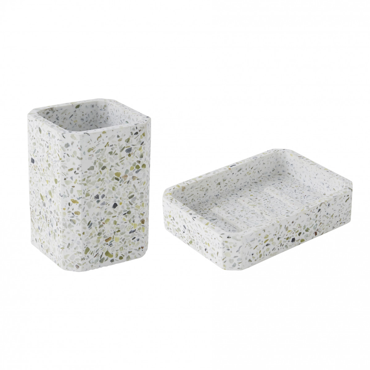 Set salle de bain terrazzo 2 pièces porte-savon TERRAZZO, GUY LEVASSEUR