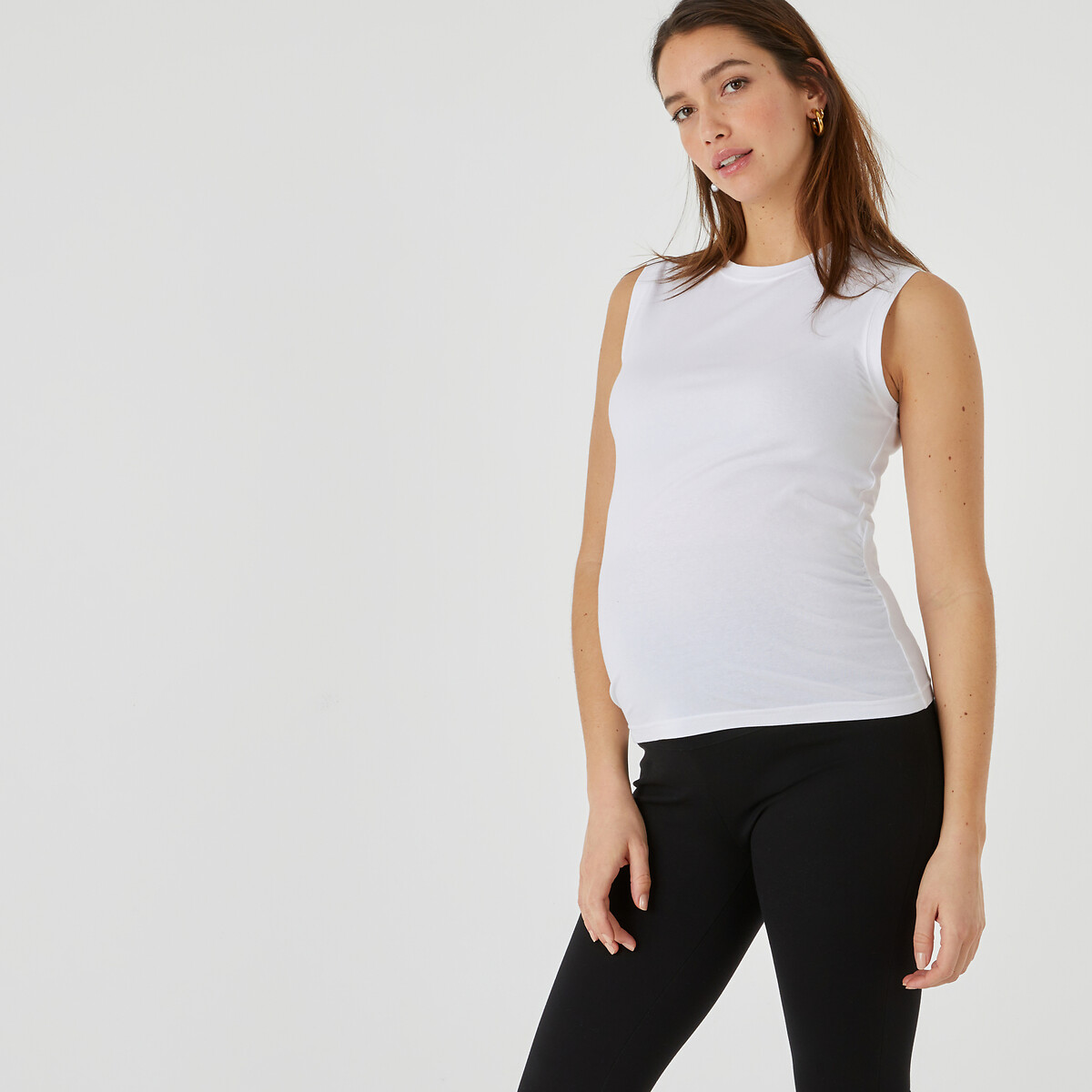 Cache Cœur - Bio Blanc - Vêtements de yoga Femme - Coton Bio