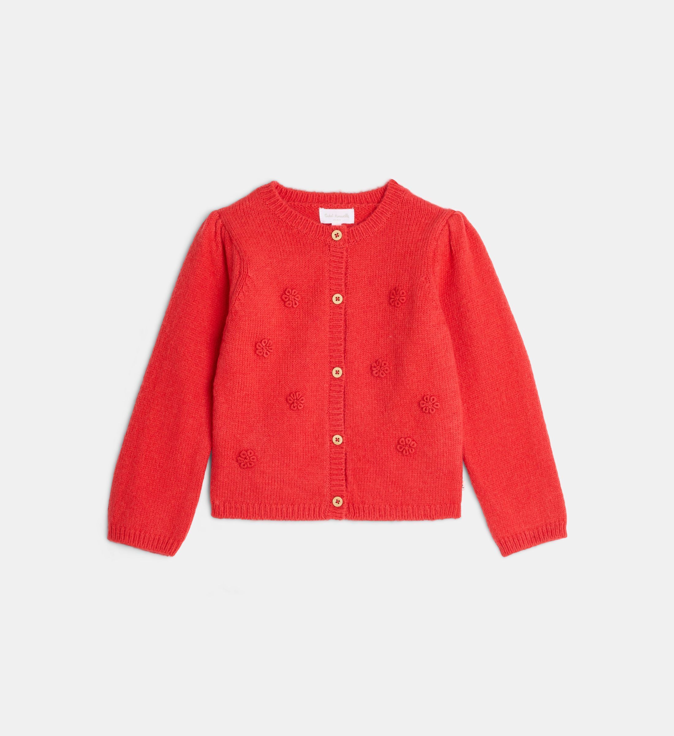Gilet droit tamimo à broderies en coton mélangé, CADET ROUSSELLE