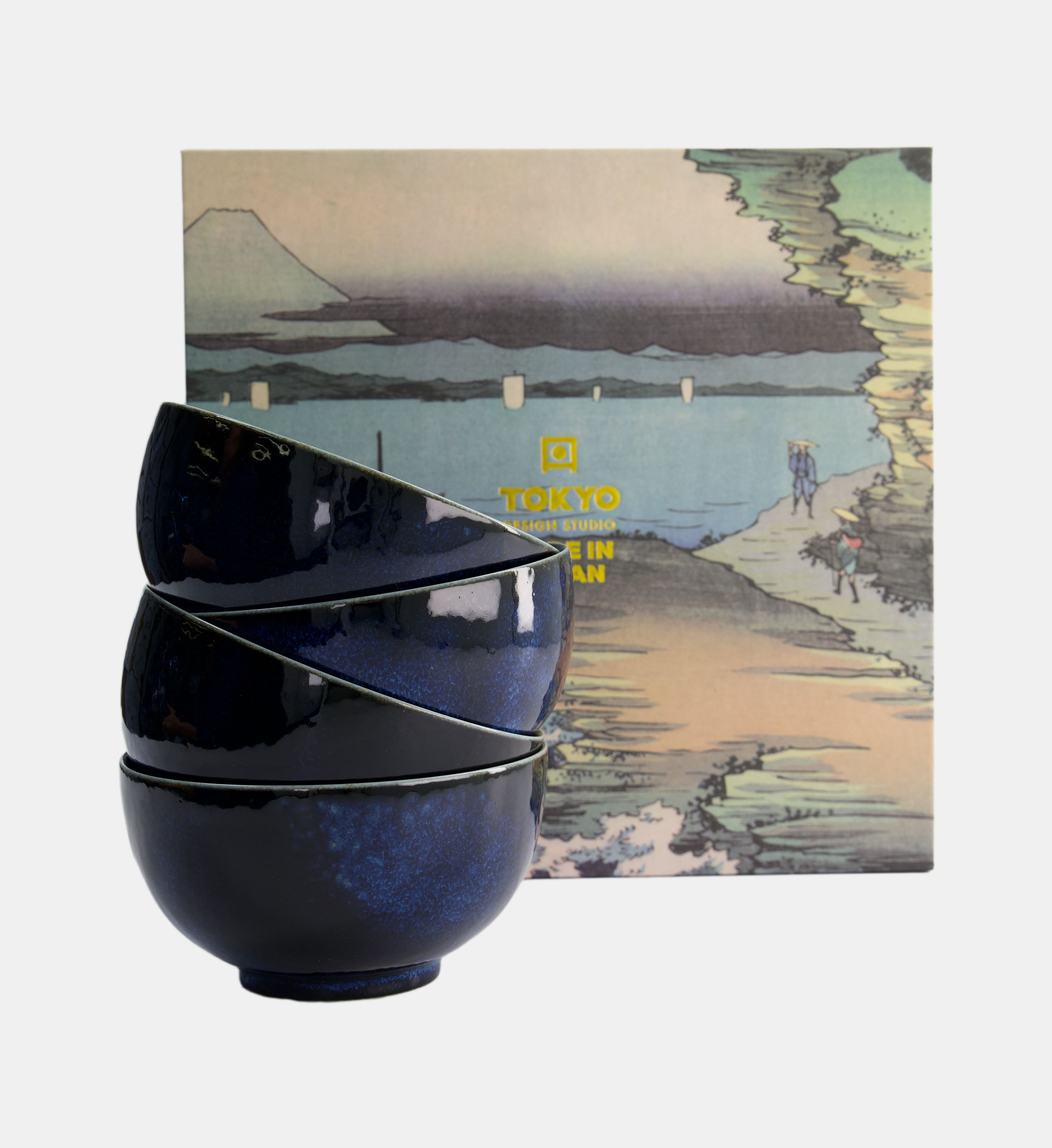 Coffret de 4 bols à nouilles en porcelaine, TOKYO DESIGN STUDIO