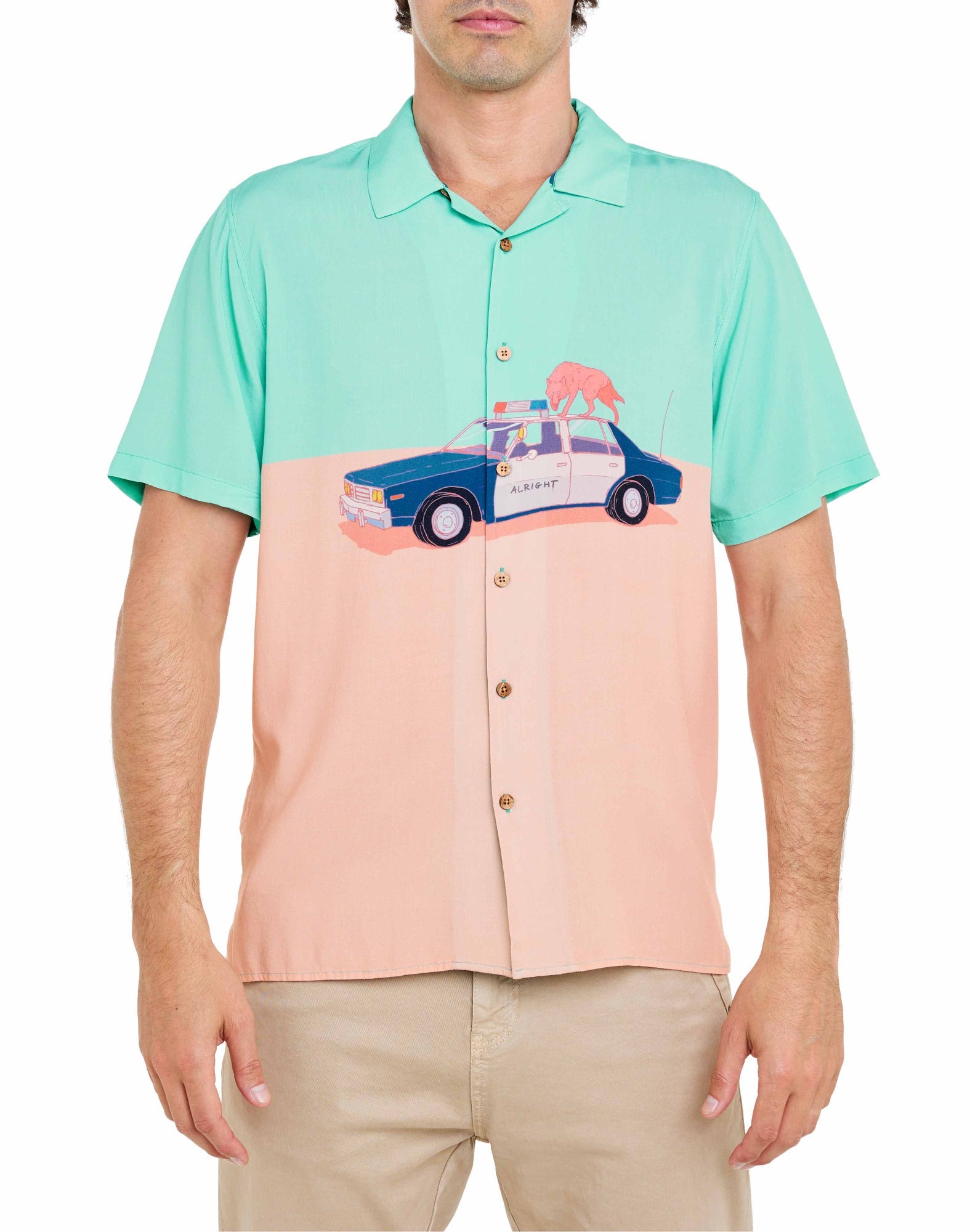 CHEMISE HAWAÏENNE POLICE, PULLIN