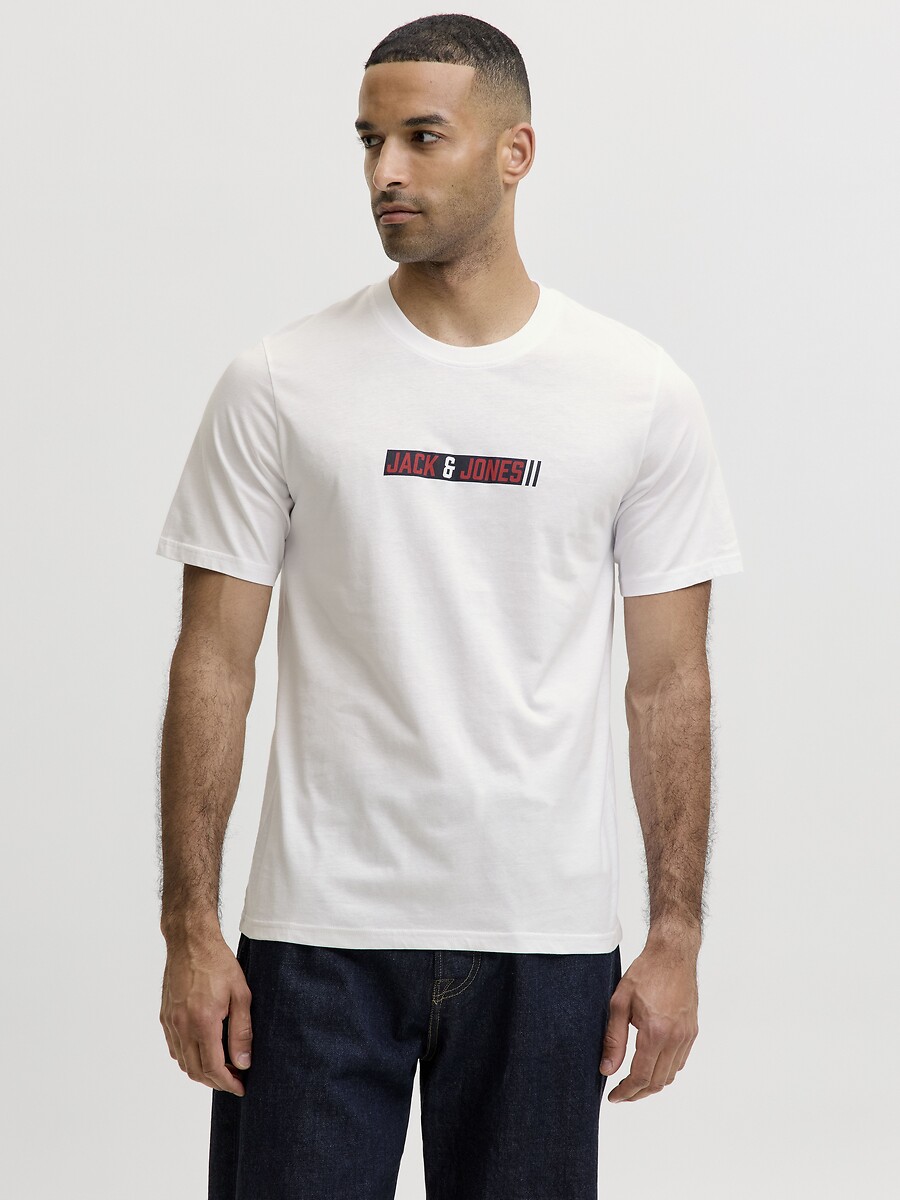 T-shirt manches courtes, col rond, Munk, JACK & JONES