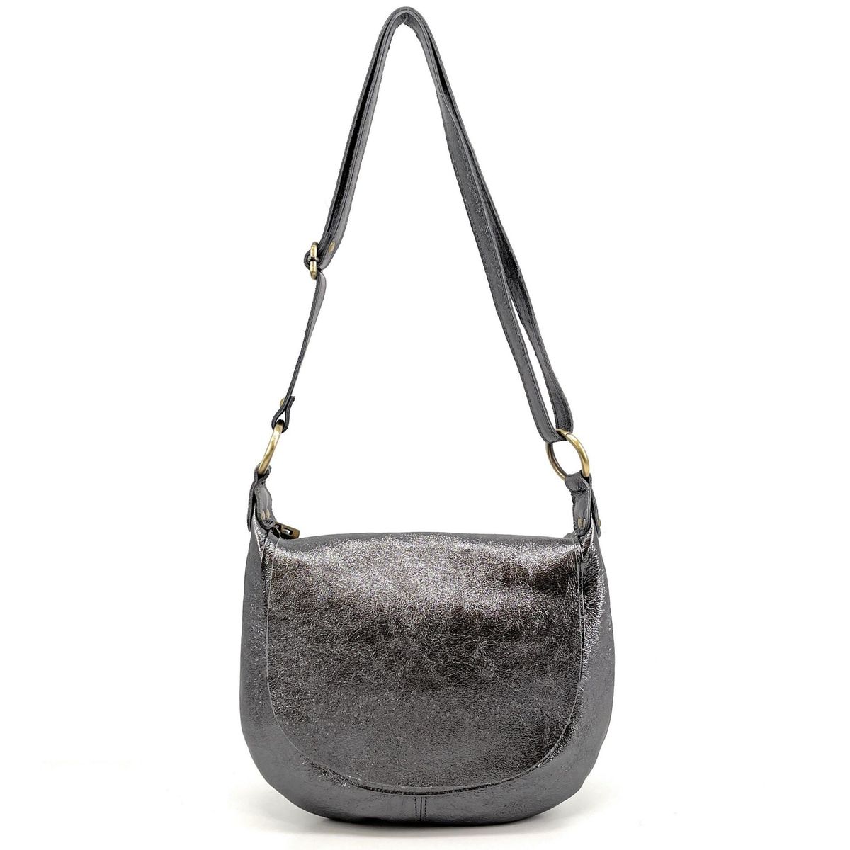 Sacoche Bandoulière RG 512 Simili Cuir Gris, Neuve Avec étiquettes