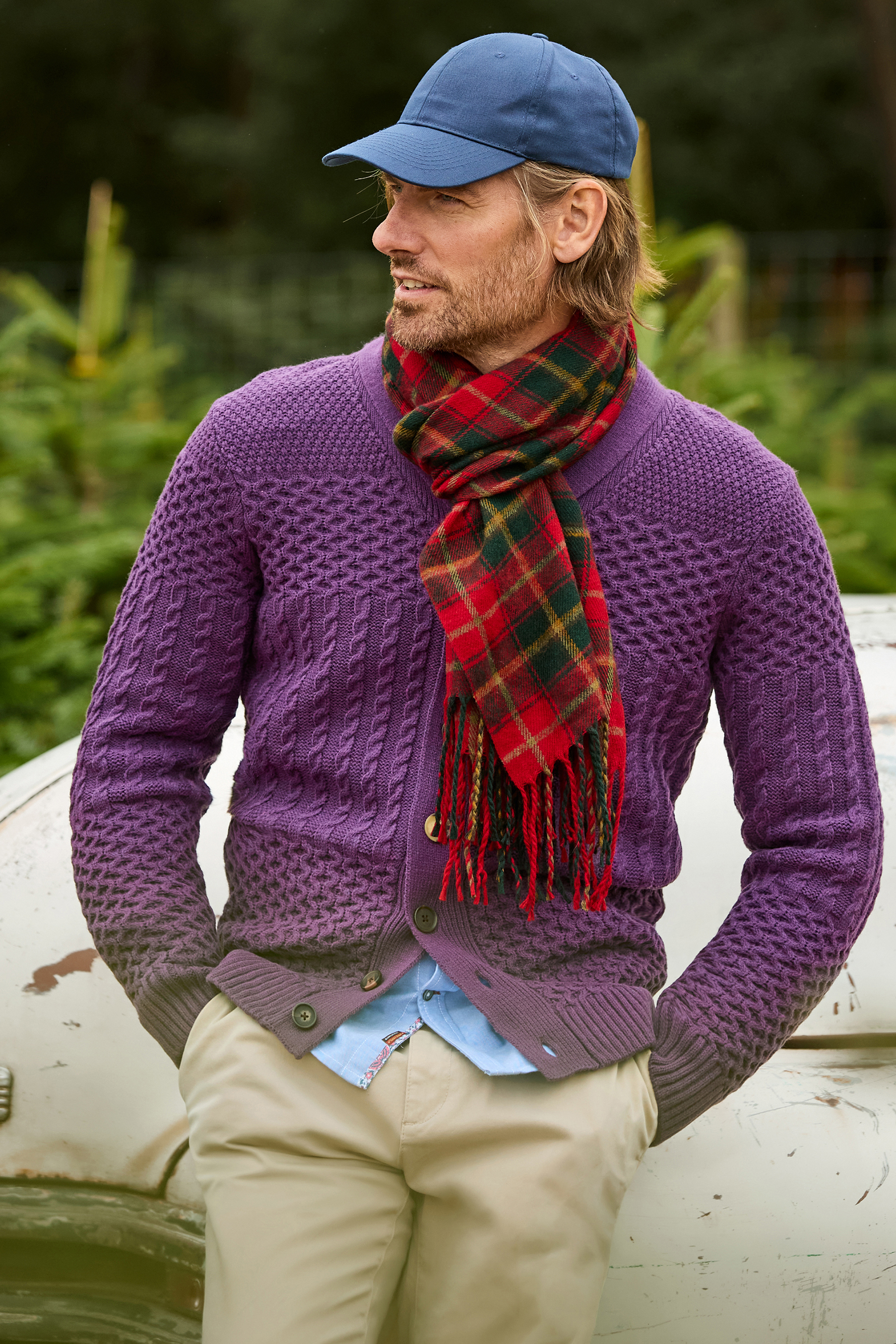 Cardigan en Maille Torsadée Mixte, JOE BROWNS