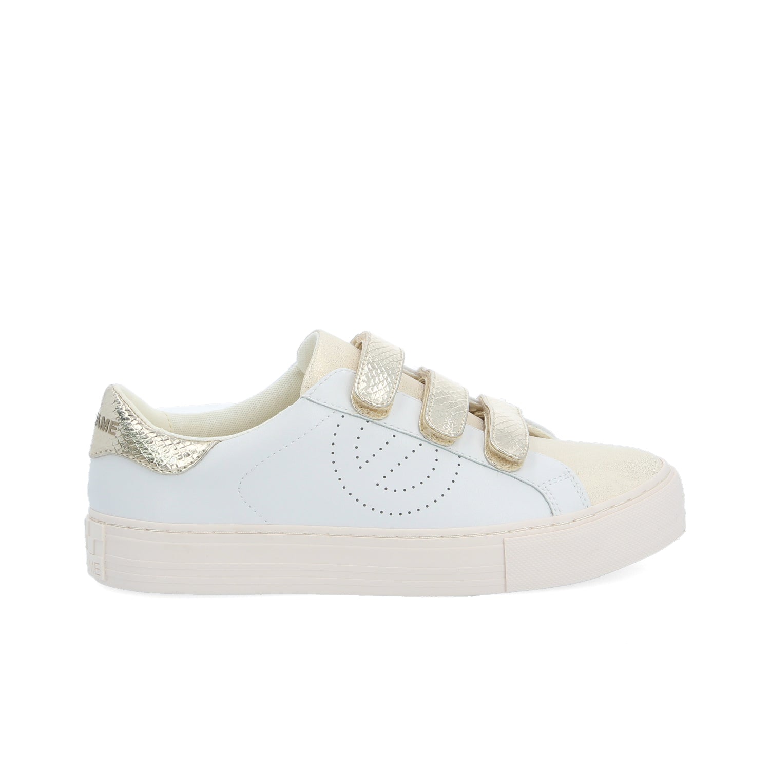 ARCADE STRAPS PERFO - BLANC/DORE, NO NAME