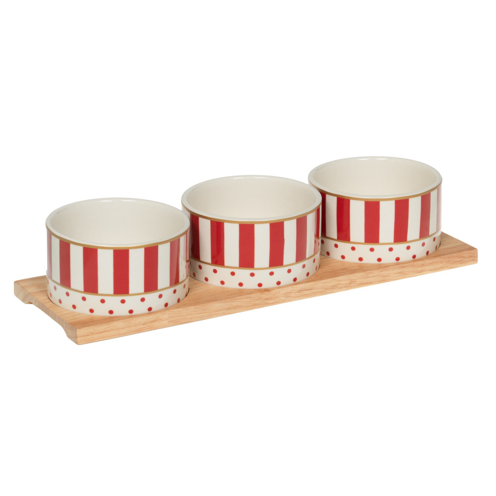 Service apéritif 3 pièces Candy 28,5 cm - CANDY, TABLE PASSION