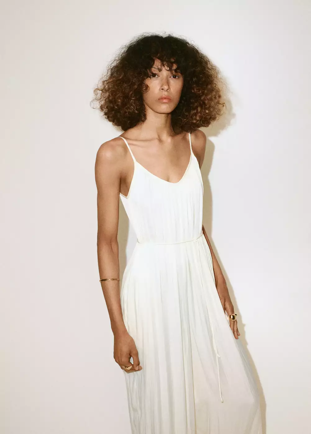 Combinaison bouffante avec ceinture, MANGO