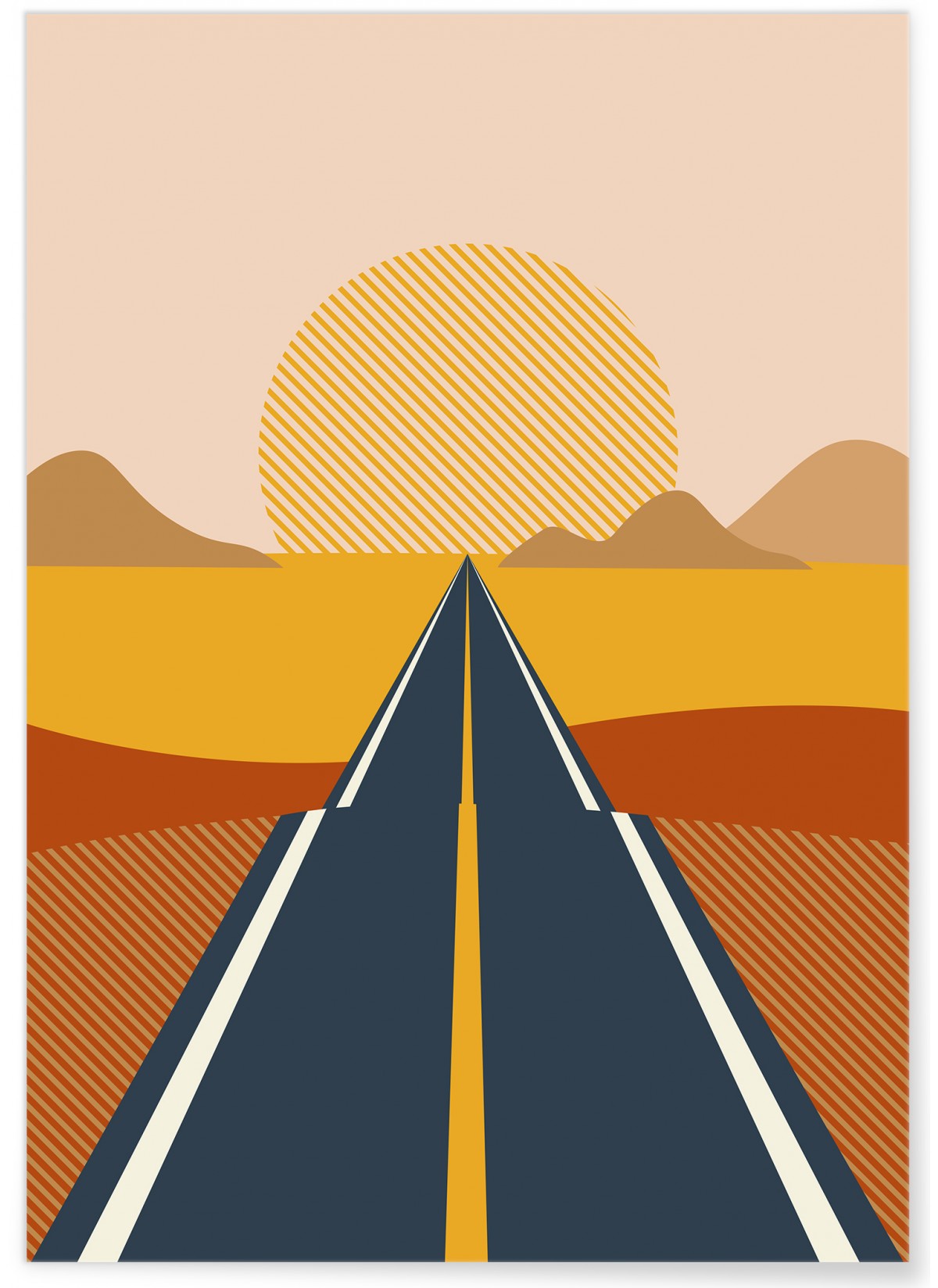Affiche Abstract Landscape 1, L'AFFICHERIE