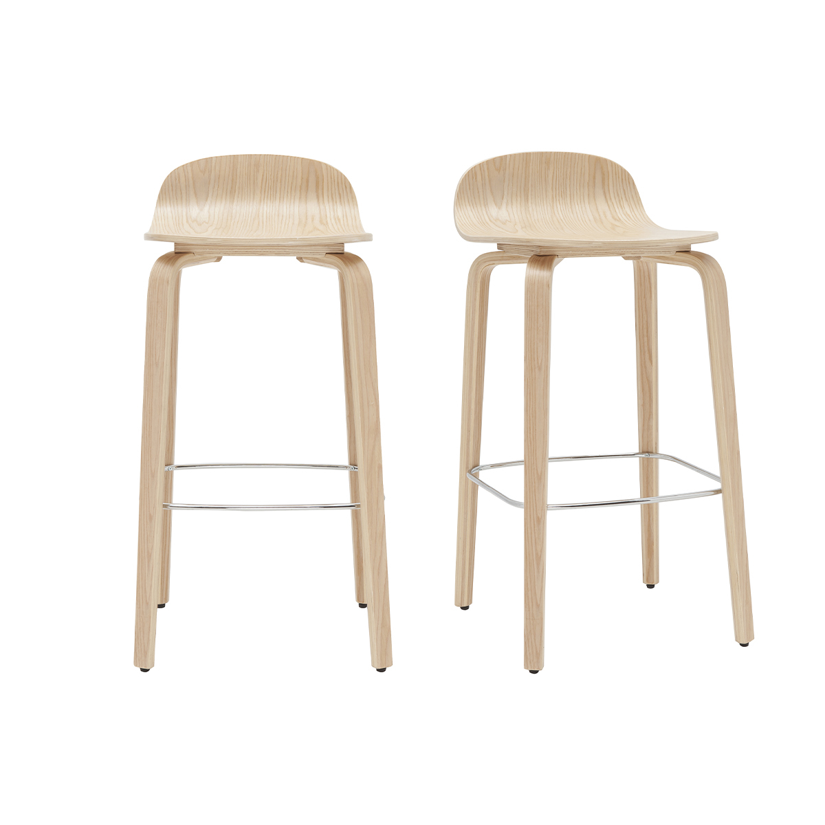 Tabourets de bar vintage H68 cm (lot de 2) OBRA, MILIBOO