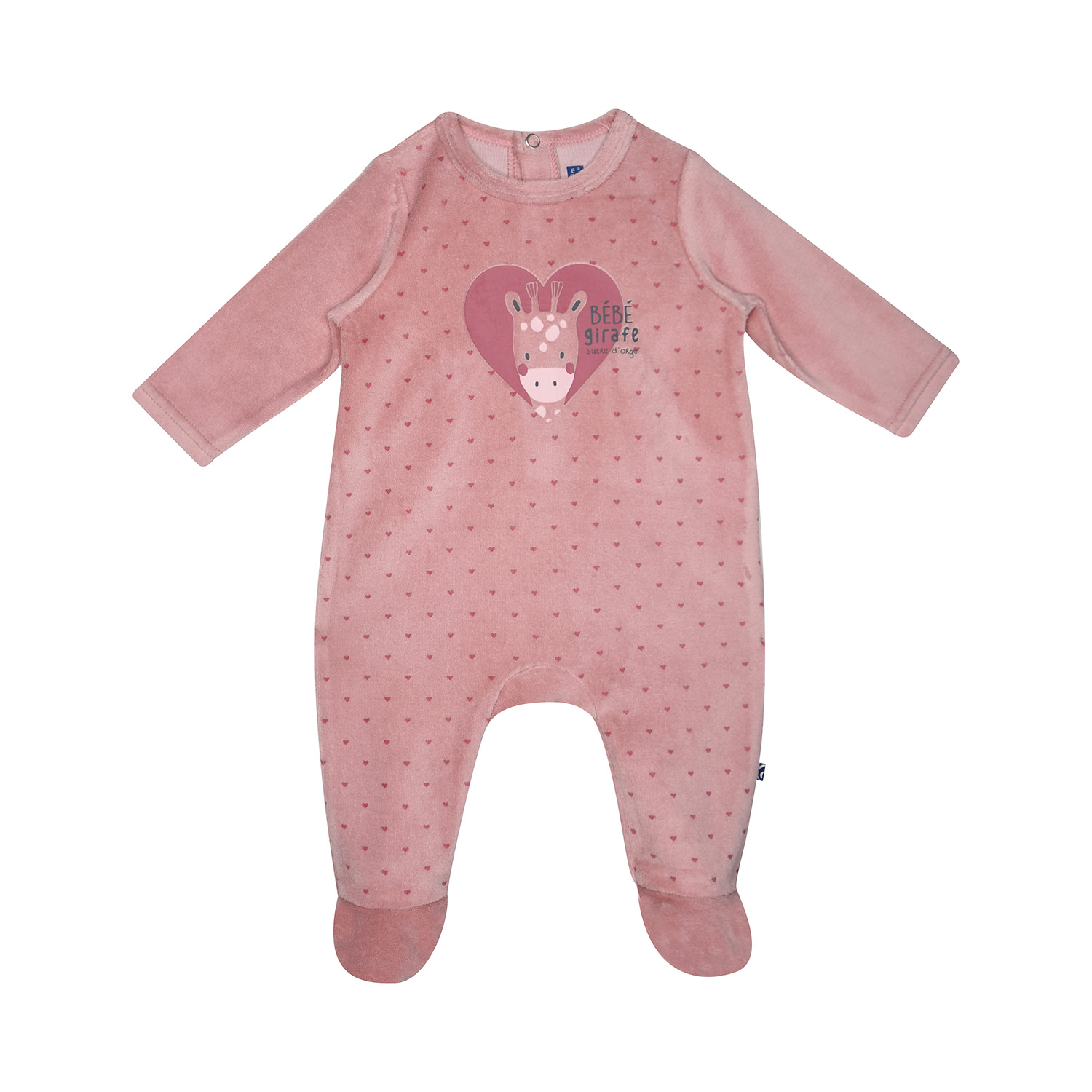 Dors bien saralou velours rase pont dos bebe, SUCRE D'ORGE